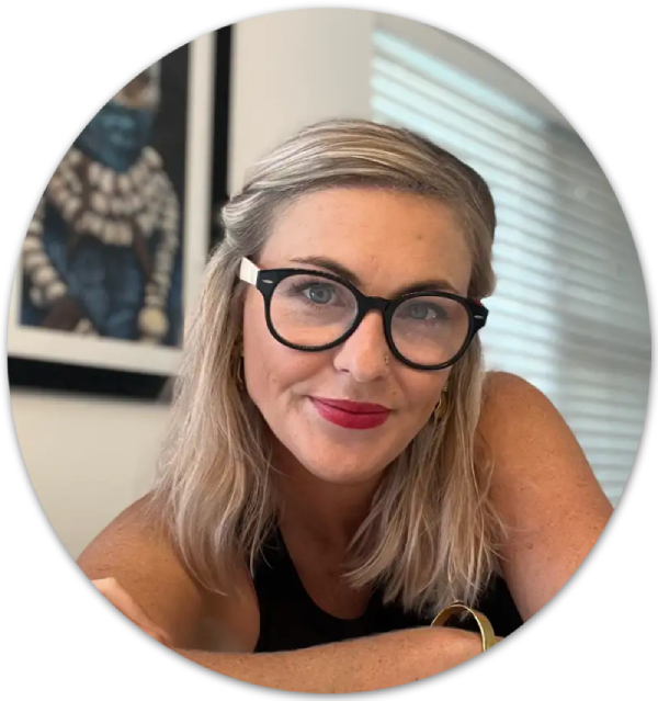 Close-up portrait of Lindy Taylor, CEO and Founder of 5th Discipline, symbolizing leadership, expertise, and the vision behind the company’s services in business optimization and sustainability.
